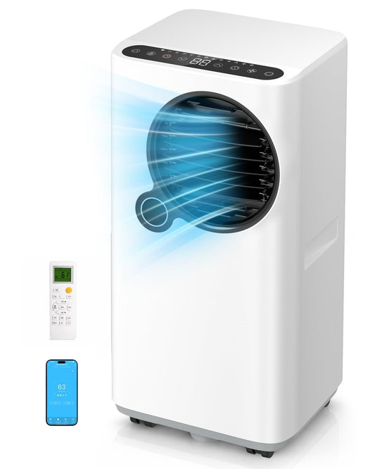 16000 BTU Smart Portable Air Conditioner with WiFi App & Quiet Mode