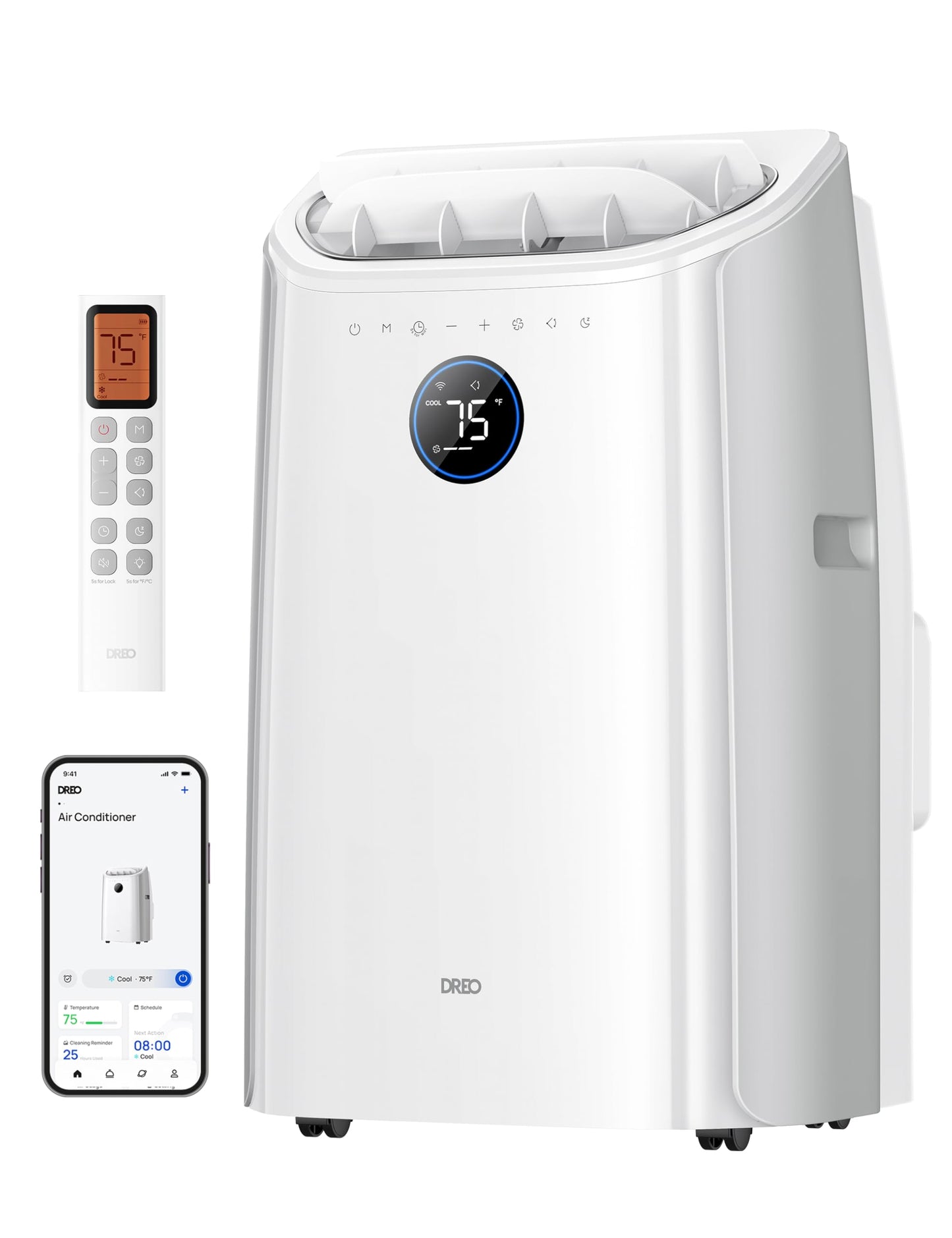 DREO 515S Smart Portable Air Conditioner 12000 BTU with App & Voice Control