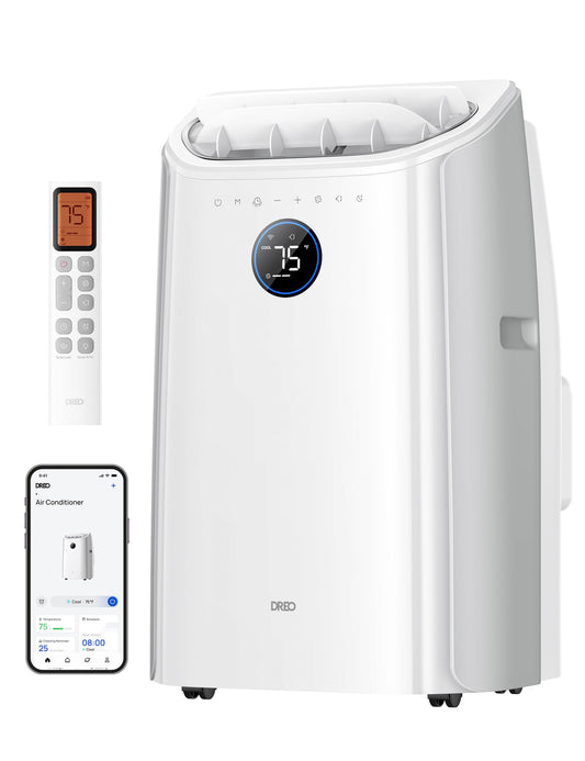 DREO 515S Smart Portable Air Conditioner 12000 BTU with App & Voice Control
