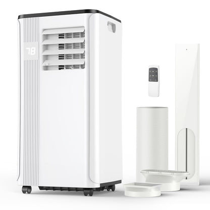 2026 Upgraded 10000 BTU Portable Air Conditioner for Bedrooms & Kitchens