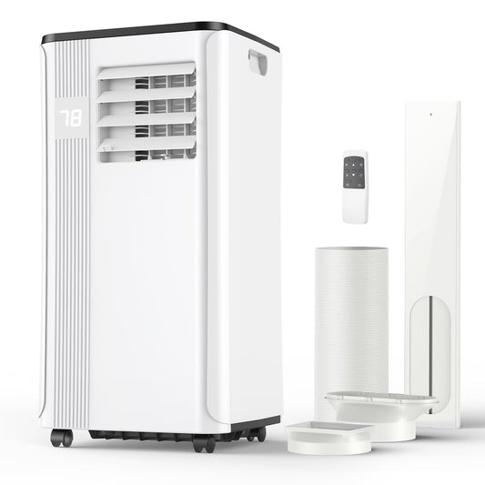 2026 Upgraded 10000 BTU Portable Air Conditioner for Bedrooms & Kitchens