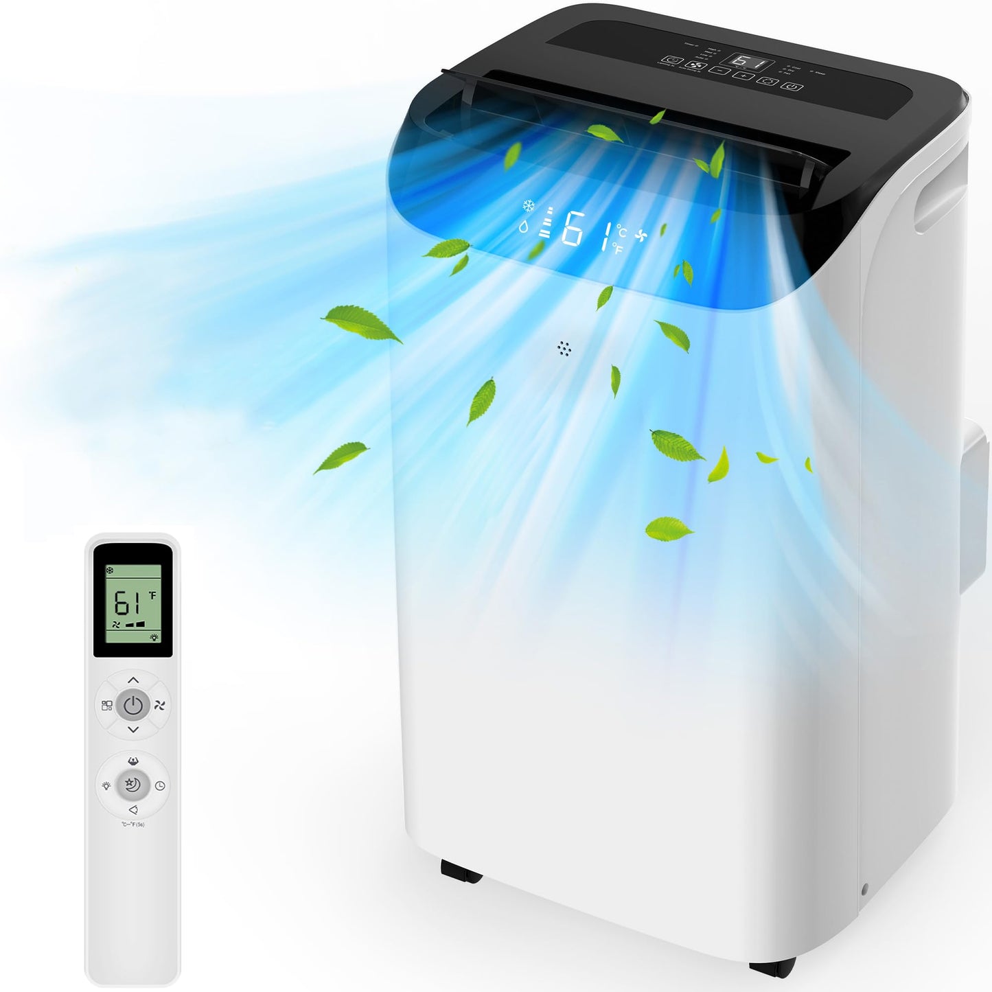 Humhold 12000 BTU Portable AC Unit with Smart Sleep & Dehumidifier