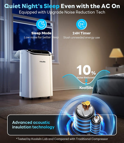 14000 BTU Portable Air Conditioner for Large Rooms up to 700 Sq Ft