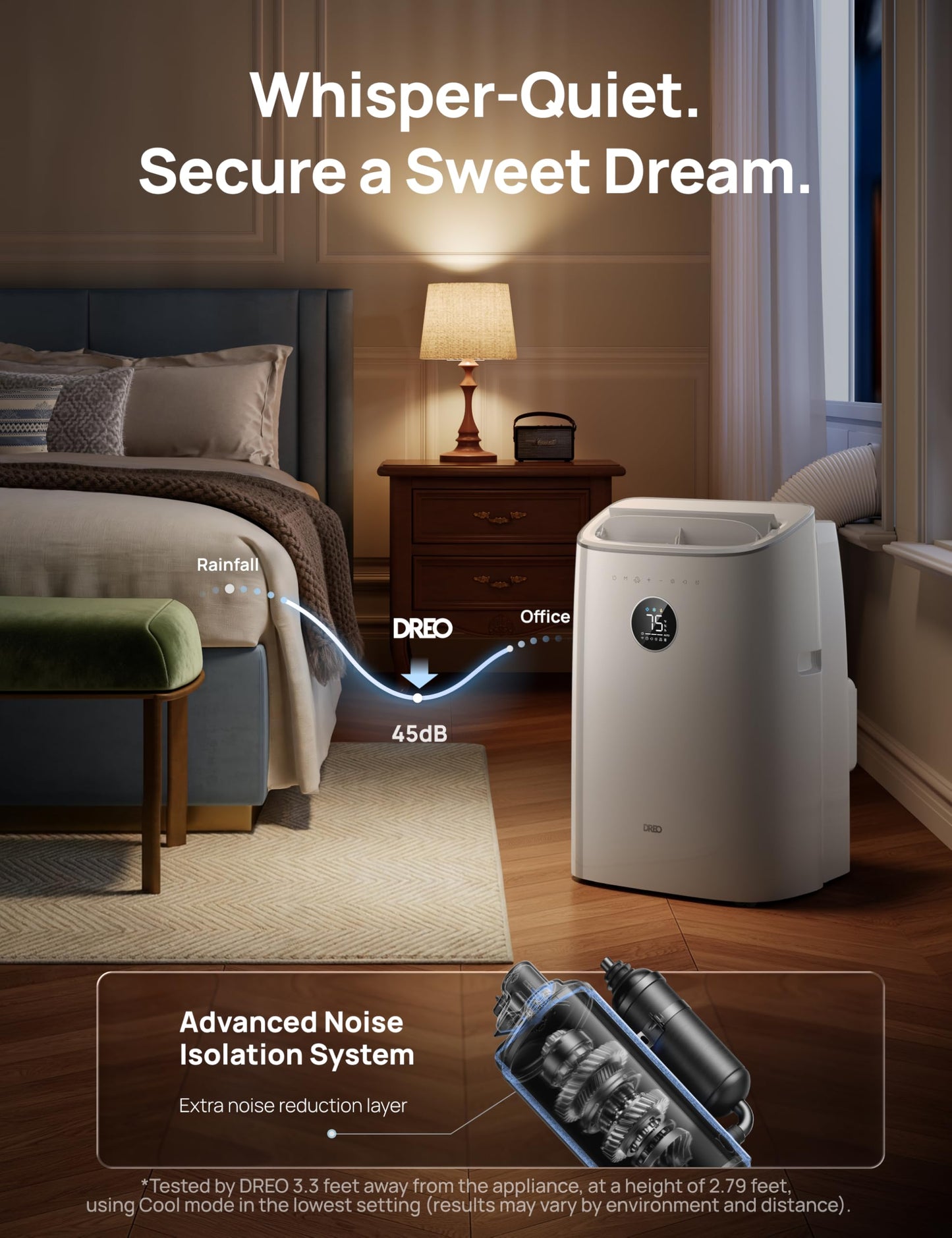 DREO 318S Smart Portable Air Conditioner 8000 BTU for Small Rooms