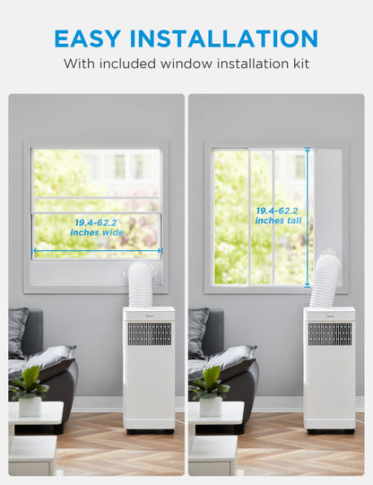 Midea Smart Portable Air Conditioner 10000 BTU for Rooms up to 300 Sq Ft