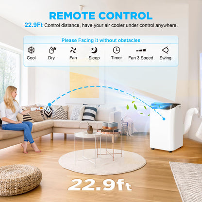 Humhold 12000 BTU Portable AC Unit with Smart Sleep & Dehumidifier