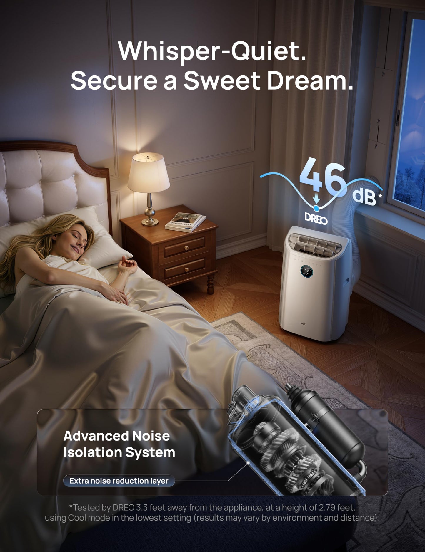 DREO 515S Smart Portable Air Conditioner 12000 BTU with App & Voice Control
